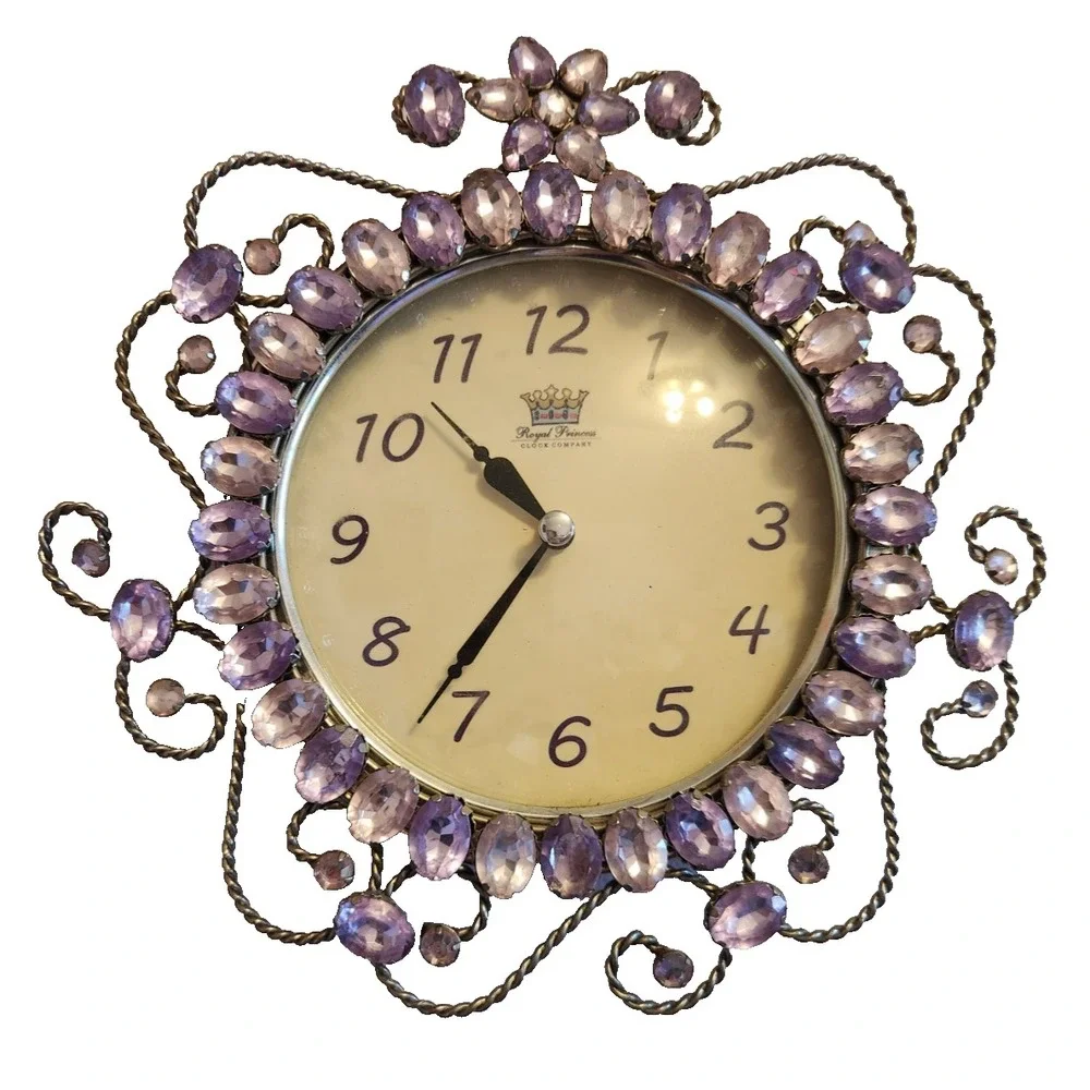 Vintage Royal Princess Wall Clock - Sterling & Noble Tested